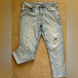 Zara Women's Denim Straight Leg Jeans